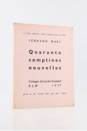 MARC : Quarante Comptines nouvelles - Erste Ausgabe - Edition-Originale.com