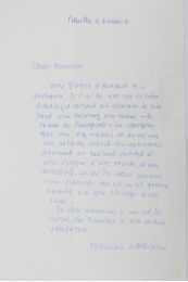 MARCEAU : Lettre autographe signée adressée à son ami Carlo Rim à propos de la lecture du 