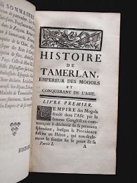 MARGAT de TILLY : Histoire de Tamerlan, empereur des Mogols et conquerant de l'Asie - Edition-Originale.com