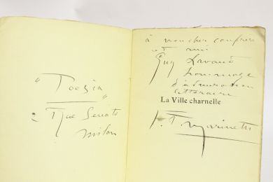 MARINETTI : La ville charnelle - Autographe, Edition Originale - Edition-Originale.com