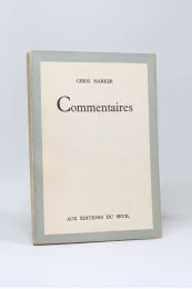 MARKER : Commentaires - Prima edizione - Edition-Originale.com