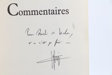 MARKER : Commentaires - Libro autografato, Prima edizione - Edition-Originale.com