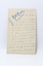 MARQUET : Lettre autographe signée  - Signed book, First edition - Edition-Originale.com