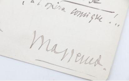 MASSENET : Billet autographe signé adressé à André Dupuis - Signiert, Erste Ausgabe - Edition-Originale.com