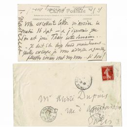MASSENET : Carte postale autographe signée adressée à André Dupuis - Signiert, Erste Ausgabe - Edition-Originale.com