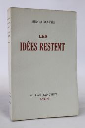MASSIS : Les idées restent - Edition Originale - Edition-Originale.com