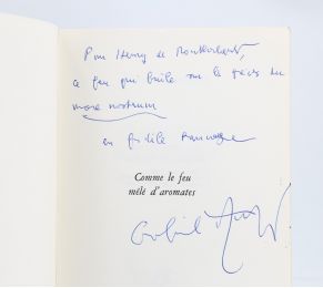 MATZNEFF : Comme le feu mêlé d'aromates - Autographe, Edition Originale - Edition-Originale.com