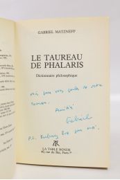 MATZNEFF : Le taureau de Phalaris - Libro autografato, Prima edizione - Edition-Originale.com