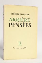 MAULNIER : Arrière-pensées - Prima edizione - Edition-Originale.com