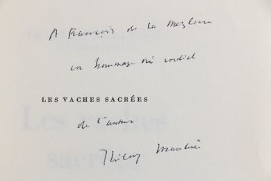 MAULNIER : Les vaches sacrées - Autographe, Edition Originale - Edition-Originale.com
