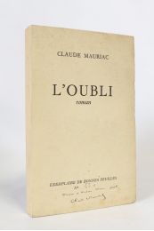 MAURIAC : L'oubli - Autographe, Edition Originale - Edition-Originale.com