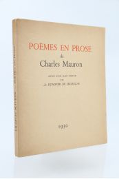 MAURON : Poèmes en prose - Prima edizione - Edition-Originale.com