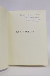 MEGRET : Carte forcée - Signed book, First edition - Edition-Originale.com