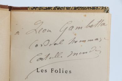 MENDES : Les folies amoureuses - Signed book, First edition - Edition-Originale.com