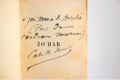 MENDES : Zo'har - Libro autografato, Prima edizione - Edition-Originale.com