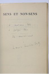 MERLEAU-PONTY : Sens et non-sens - Signed book, First edition - Edition-Originale.com