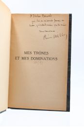 MILLE : Mes trônes et mes dominations - Autographe, Edition Originale - Edition-Originale.com