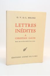 MILOSZ : Lettres inédites à Christian Gauss - Prima edizione - Edition-Originale.com