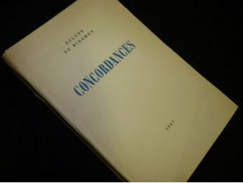 MIRAMON : Concordances - Autographe, Edition Originale - Edition-Originale.com