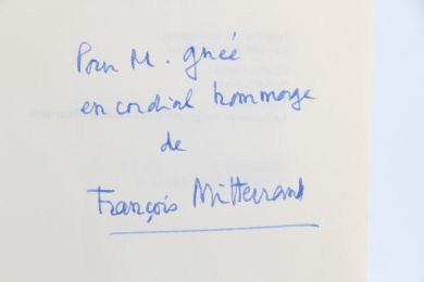 MITTERRAND : La paille et le grain - Libro autografato - Edition-Originale.com