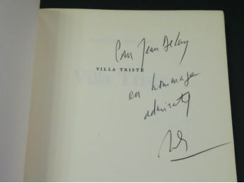 MODIANO : Villa triste - Autographe, Edition Originale - Edition-Originale.com