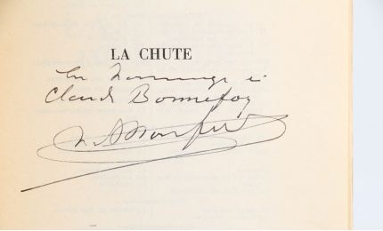 MONFREID : La Chute imprévue - Autographe, Edition Originale - Edition-Originale.com