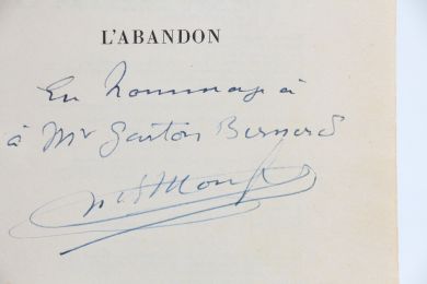 MONFREID : L'abandon - Autographe, Edition Originale - Edition-Originale.com