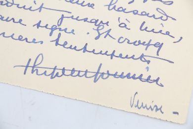 MONNIER : Carte autographe datée et signée adressant ses voeux de bonne année 1955 à Nancy Allard depuis Venise - Signiert, Erste Ausgabe - Edition-Originale.com