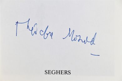 MONOD : Sortie de secours - Autographe, Edition Originale - Edition-Originale.com