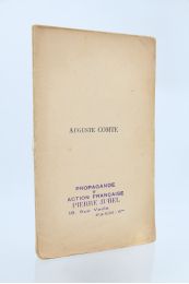 MONTESQUIOU : Auguste comte, quelques principes de conservation sociale - Prima edizione - Edition-Originale.com