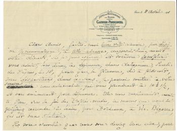 MONTESQUIOU : Lettre autographe datée et signée de Robert de Montesquiou à un ami (Henry Lapauze) l'invitant à un déjeuner pascal : 