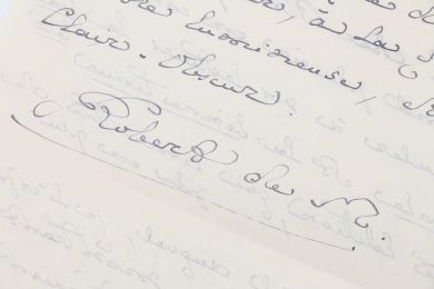 MONTESQUIOU : Lettre autographe signée adressée à Henri Lapauze et concernant la réédition de l'un de ses ouvrages  - Libro autografato, Prima edizione - Edition-Originale.com