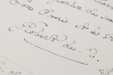 MONTESQUIOU : Lettre autographe signée adressée à Henri Lapauze évoquant leurs amitiés et inimitiés dans le monde des lettres et des arts : 