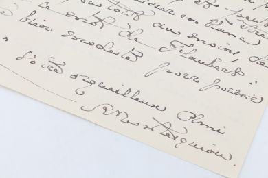 MONTESQUIOU : Lettre autographe signée de Robert de Montesquiou adressée à Henri Lapauze  - Signiert, Erste Ausgabe - Edition-Originale.com
