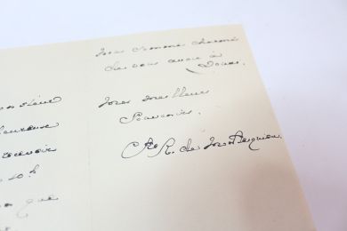 MONTESQUIOU : Lettre autographe signée de Robert de Montesquiou proposant plusieurs choix de rendez-vous à son correspondant - Signiert, Erste Ausgabe - Edition-Originale.com