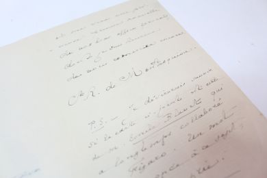 MONTESQUIOU : Lettre autographe signée de Robert de Montesquiou s'assurant qu'une modification à apporter par son éditeur sera bien prise en compte - Signiert, Erste Ausgabe - Edition-Originale.com