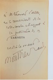 MONTHERLANT : Carnets - Années 1930 à 1944 - Autographe, Edition Originale - Edition-Originale.com