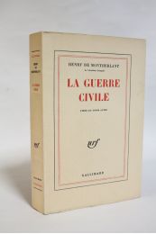 MONTHERLANT : La guerre civile - Edition Originale - Edition-Originale.com
