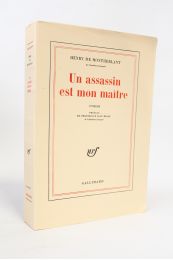 MONTHERLANT : Un assassin est mon maître - Prima edizione - Edition-Originale.com