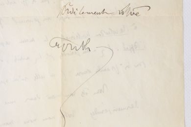 MONTHERLANT : Lettre autographe de Henry de Montherlant à Noël B. de la Mort 