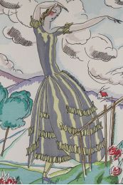 Eveil. Robe d'après-midi, garnie de ruban (pl.2, La Gazette du Bon ton, 1921 n°1) - Edition Originale - Edition-Originale.com