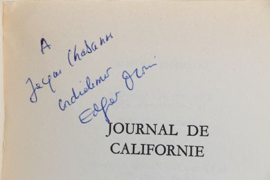 MORIN : Journal de Californie - Libro autografato, Prima edizione - Edition-Originale.com