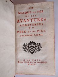 MOUHY : Le masque de fer ou les avantures admirables du pere et du fils - Edition Originale - Edition-Originale.com