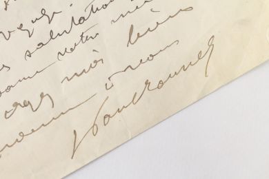 MOUNET : Lettre autographe signée de Paul Mounet - Signed book, First edition - Edition-Originale.com