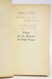 MOUREY : Propos sur les beautés du temps présent - Signed book, First edition - Edition-Originale.com