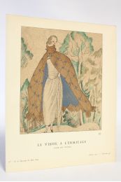 La Visite à l'Ermitage. Cape en ruban (pl.49, La Gazette du Bon ton, 1921 n°7) - Edition Originale - Edition-Originale.com