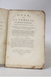 PETIT : Onan, ou le tombeau du Mont Cindre - Prima edizione - Edition-Originale.com