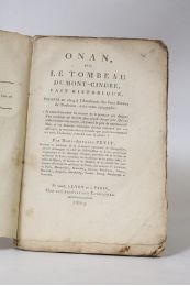 PETIT : Onan, ou le tombeau du Mont Cindre - Erste Ausgabe - Edition-Originale.com