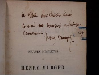 MURGER : Les buveurs d'eau - Signed book, First edition - Edition-Originale.com