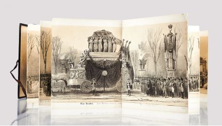 NAPOLEON BONAPARTE : Panorama de 15 lithographies figurant le cortège funéraire ou Retour des cendres de l'Empereur Napoléon Ier  - Prima edizione - Edition-Originale.com